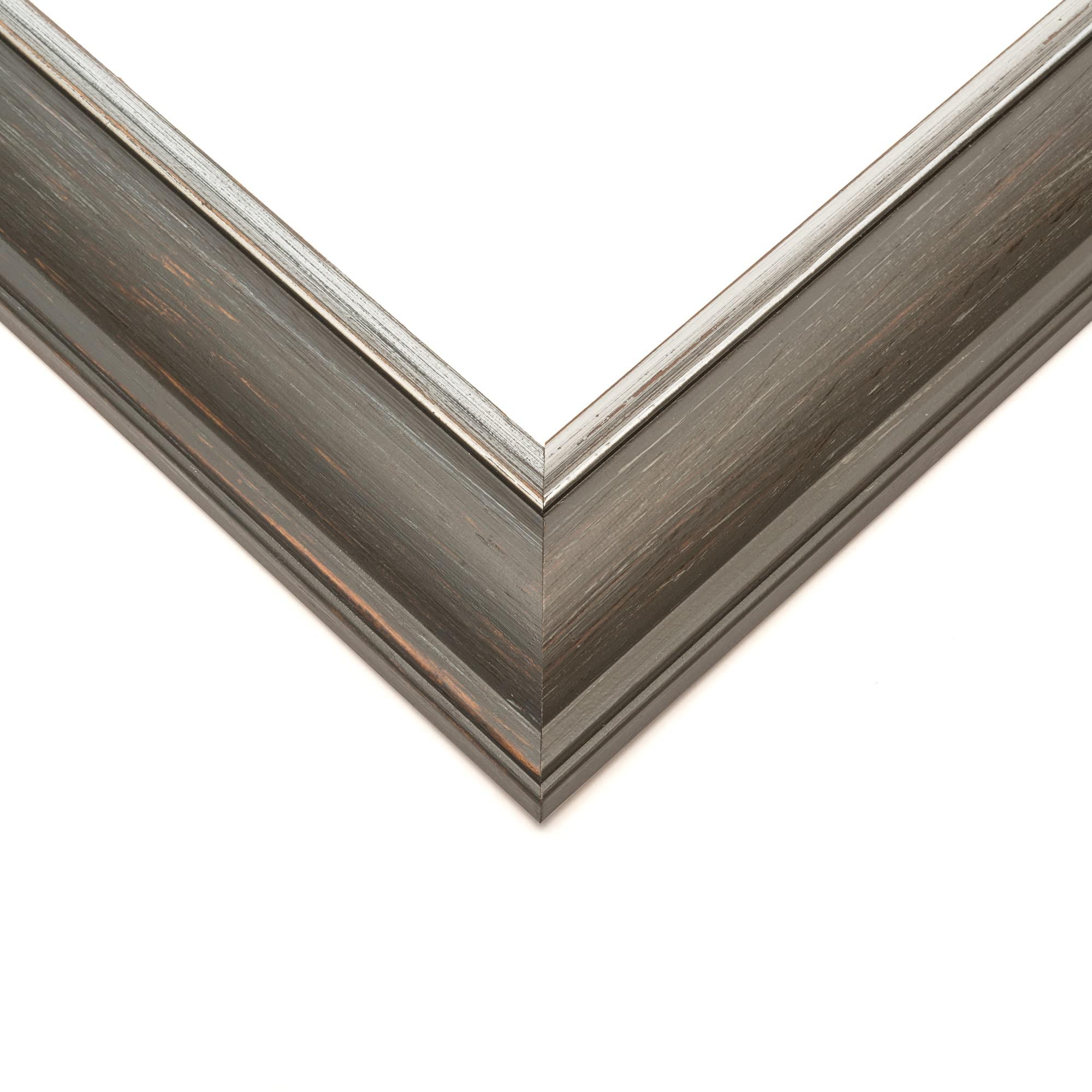 Poster Palooza Poster Palooza 36x28 Contemporary Complete Wood Picture Frame with UV Acrylic Plexiglass, Foam Board Backing & Hardware Included