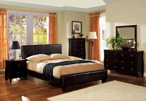 Furniture of America Furniture of America Meredosia Modern Platform Bed, Full, Espresso Finish