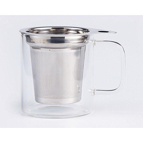 B. BRILLIANT Brilliant - Jasmine Tea Mug and Stainless Steel Infuser with lid and Handle