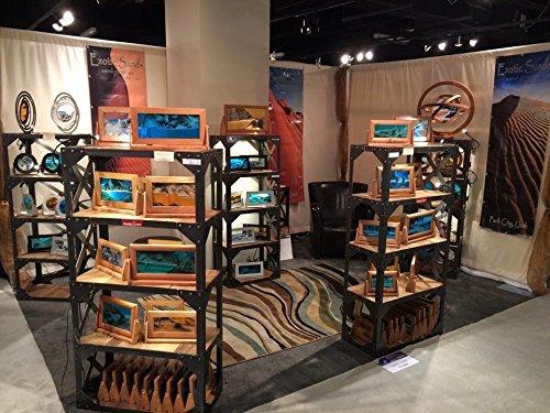 Exotic Sands Exotic Sands USA - XL23 Sand Pictures SandScapes Desert Sand Art - X Large Cherry Wood Frame (Sunset Orange) Beautiful Sands of Time. American Crafts Handcrafted Quality