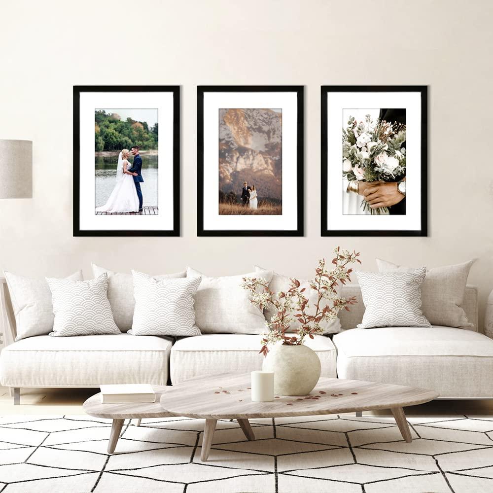 VNVNK VNVNK 14x22 Frame Black, Perfect for 14x22 Inch Picture without Mat or 12x18 Inch Picture with Mat, Home Wall Decor Picture Frame-1 PCS