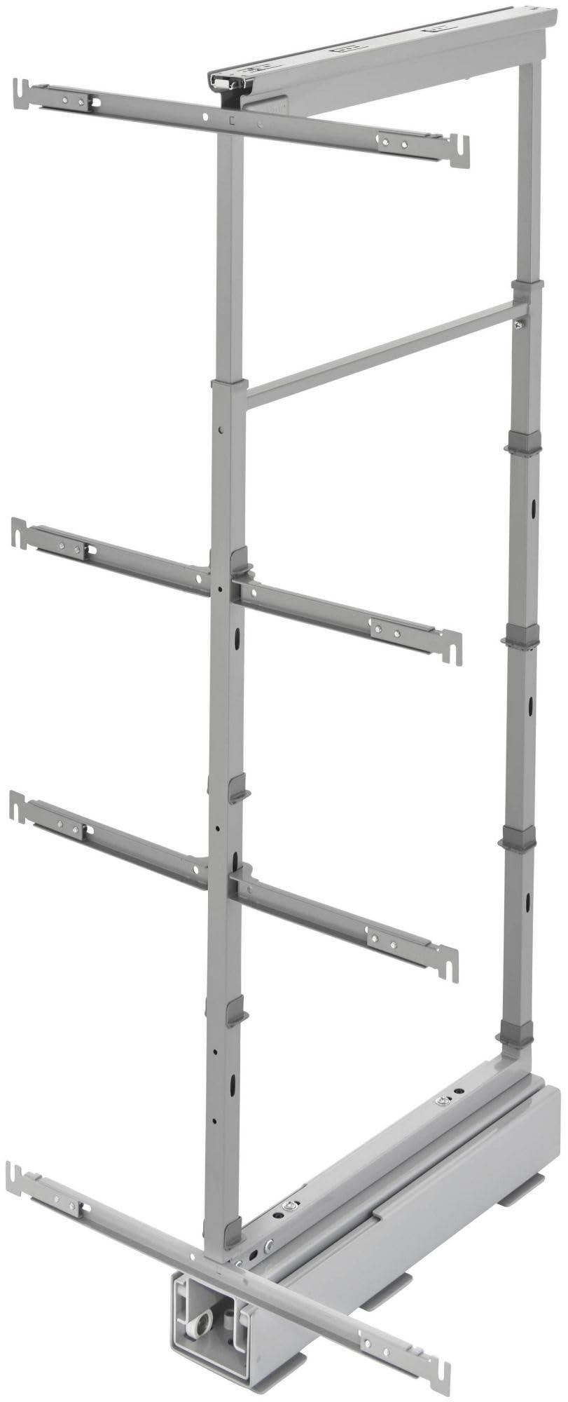 Rev-A-Shelf Rev-A-Shelf 5343-08 Contemporary 9-5/8\" Adjustable Solid Surface Pantry System for Tall Pantry Cabinets with Soft Close - Maple