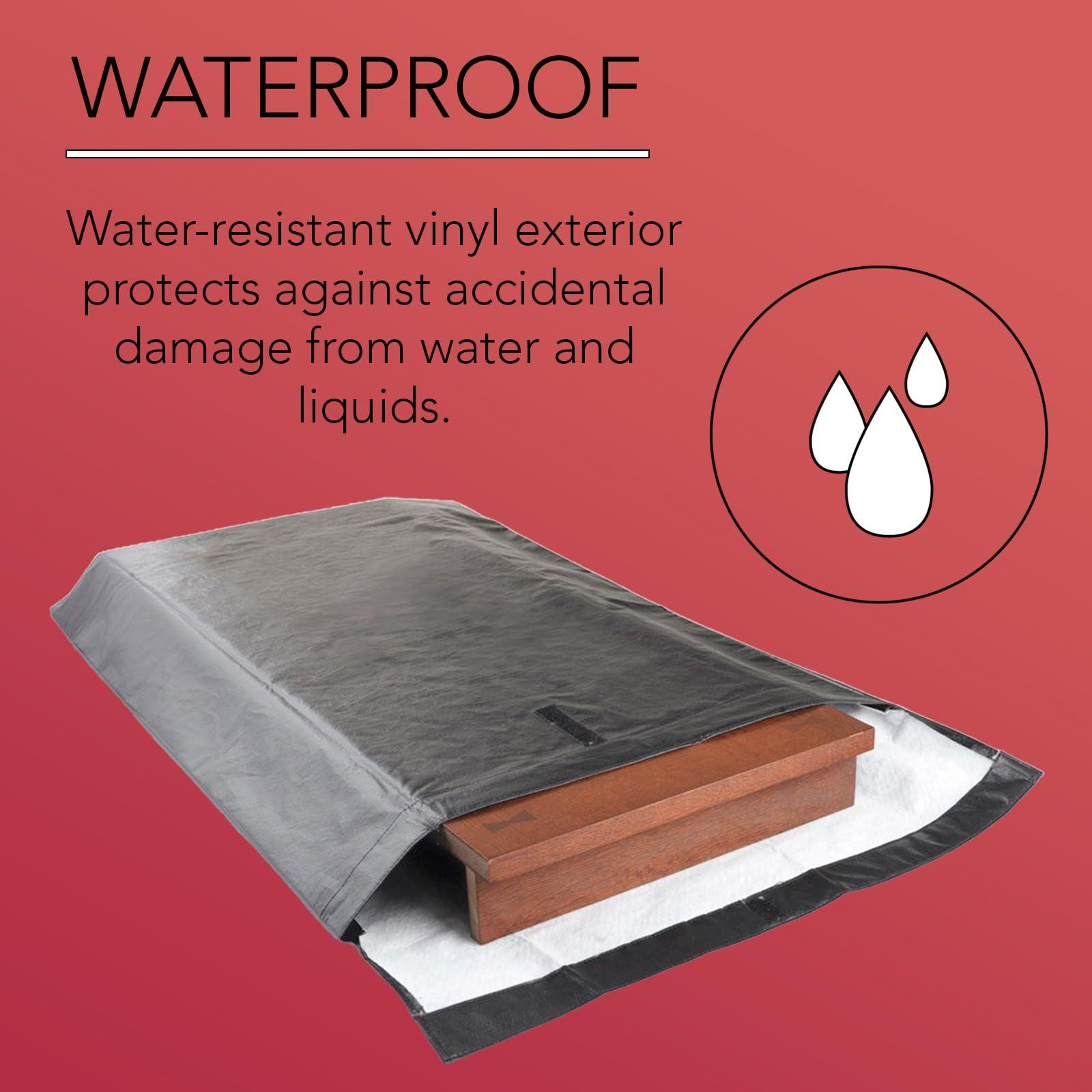 LAMINET LAMINET Premium Heavy Duty Table Leaf Storage Bag water , scratch resistant. Extra Thick waterproof exterior heavy duty flannel backing. Store Your Table Leaves safely. Holds Leaves up to 26" wide.