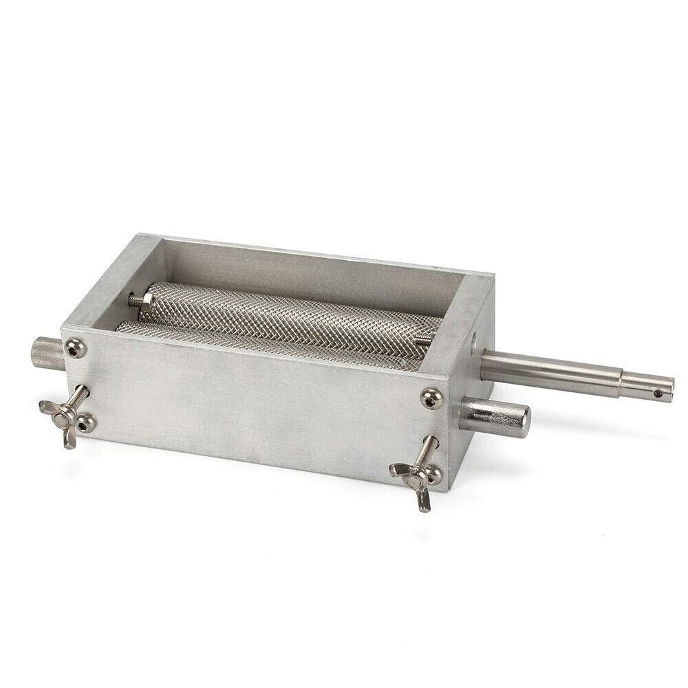 HYYKJ-US Grain Mill Barley Grinder with 1 Gallon Hopper 8 lbs/min Manual Grain Grinder Malt Crusher Home DIY Brew Grain Corn Wheat Cereal Grinder Hand Mill Grinding Machine