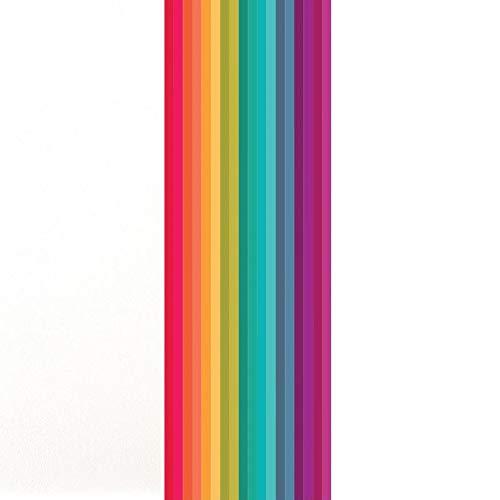 My Wonderful Walls Rainbow Stripe Wall Decal (33 in. x 108 in.)