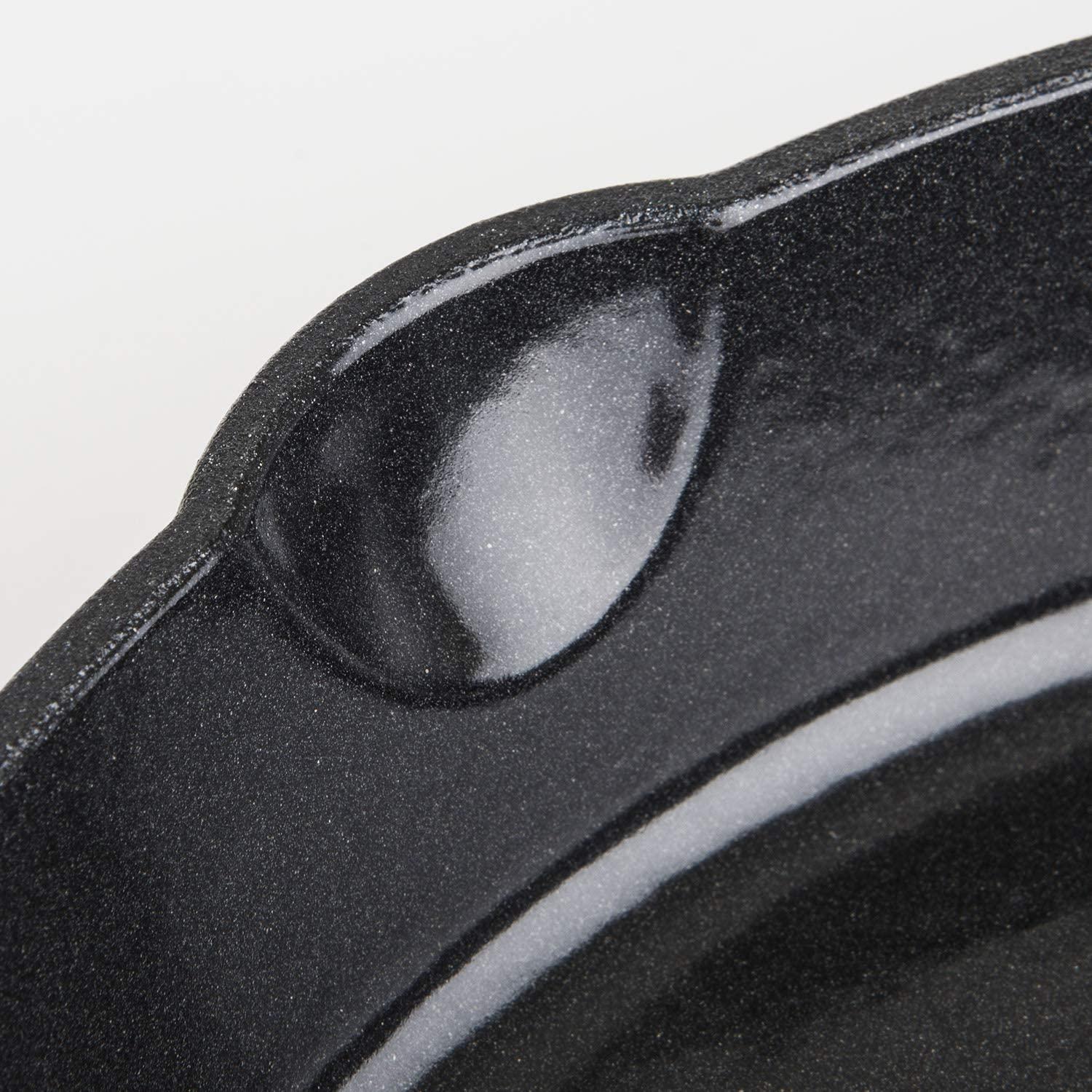 Viking Culinary Viking Culinary Enamel Cast Iron Fry Pan, 10 Inch, Ergonomic Stay-Cool Handle, Chip and Crack Resistant Coating, Grill, Oven Safe, Works on All Cooktops including Induction