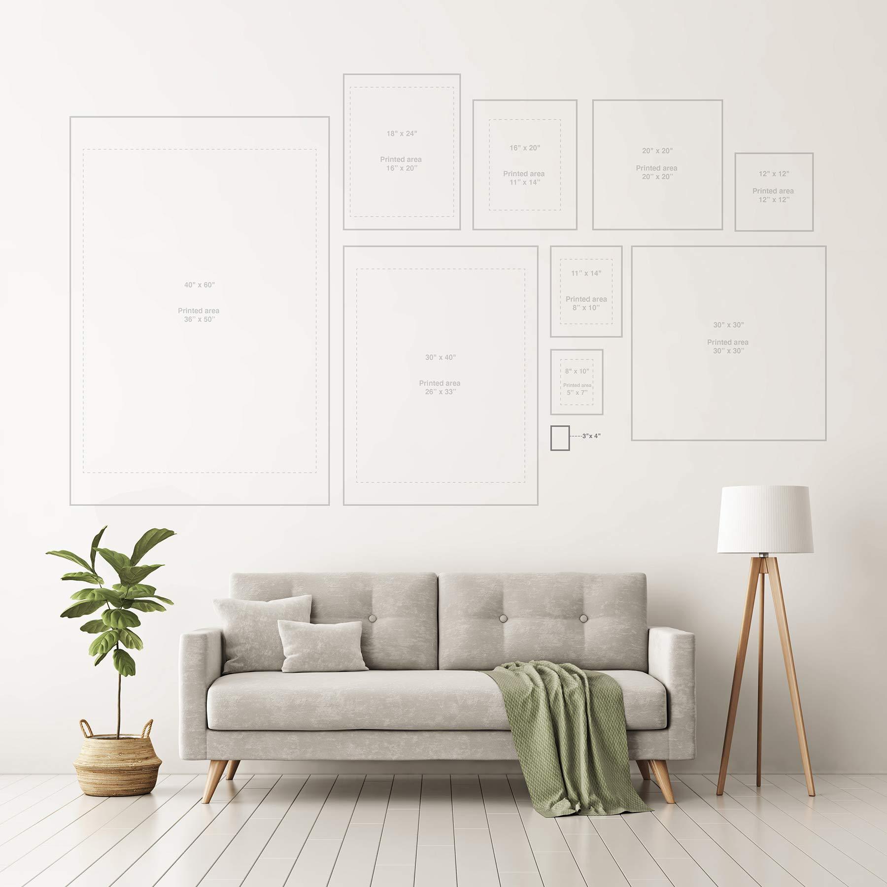 Society6 Society6 Sewzinski Community Garden Mini Art Print, 4X x 3X, White Frame