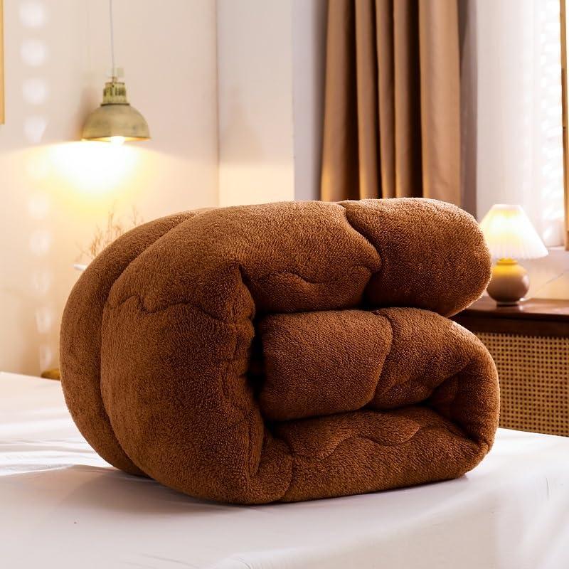 XHHBS XHHBS Japanese Floor Mattress Foldable & Portable Futon Mattress Roll Up Mattress Sleeping Mattress Tatami Mat Floor Lounger Guest Bed Camping Mattress (Color : Brown, Size : 100 * 200cm)