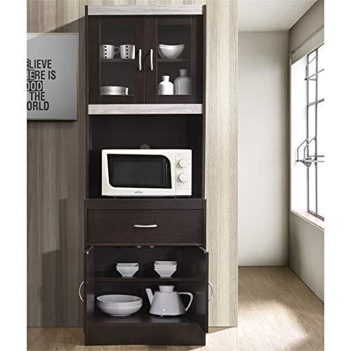 Hodedah HIKF96 Choco-Grey Kitchen Cabinet Hodedah - HomeLoft - New