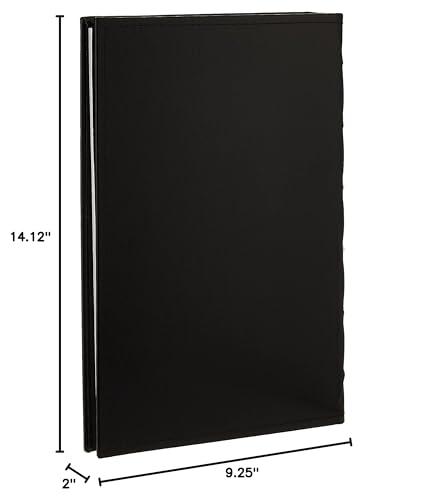Pioneer Photo Albums Pioneer Sewn Bonded Leather BookBound Bi-Directional Photo Album, Holds 300 4x6" Photos, 3 Per Page. Color: Black.