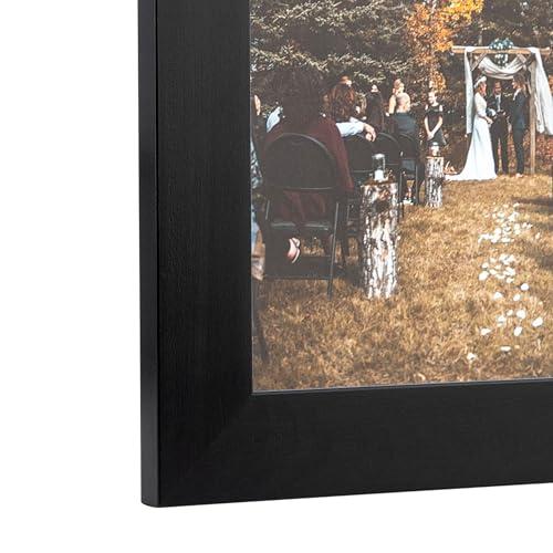 ArtToFrames ArtToFrames 18x26 inch Black Stain on Beech Wood Picture Frame, 2WOM0066-81791-YBLK-18x26