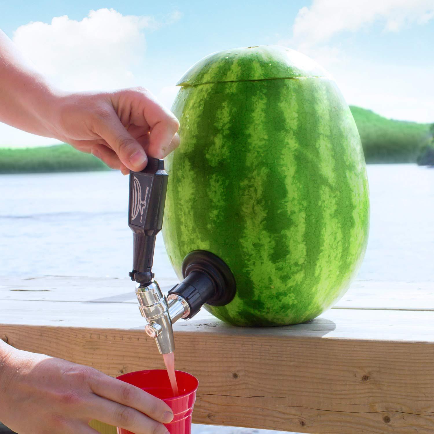 Final Touch Final Touch Watermelon Keg Tapping Kit - Turn Watermelons & Pumpkins into Drink Dispensers with Shank, Faucet, Coring Tool, and Recipe Instructions - Perfect for Parties, BBQs, and Picnics (BD204)