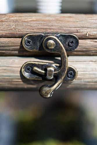 WEDDINGSTAR Rustic Wood and Glass Box with Hinged Lid Style 9554