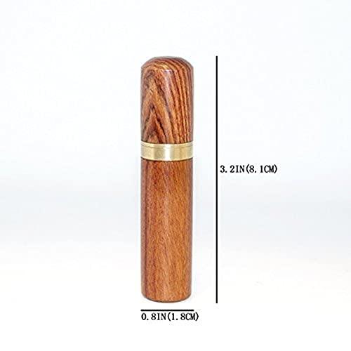 Vecent Zittop Portable Wood Toothpick Holder Mini Toothpick box Pocket Toothpick Holder (Light Brown)