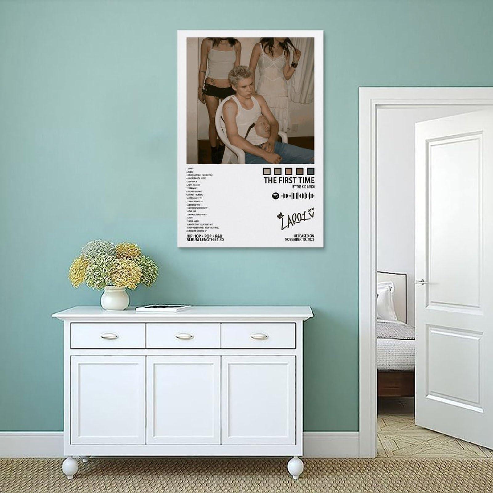 MOOOY MOOOY The Kid Laroi Poster The First Time Album Cover Canve Posters for Room Aesthetic Decorative Painting Wall Art Living Room 24x36inch(60x90cm)