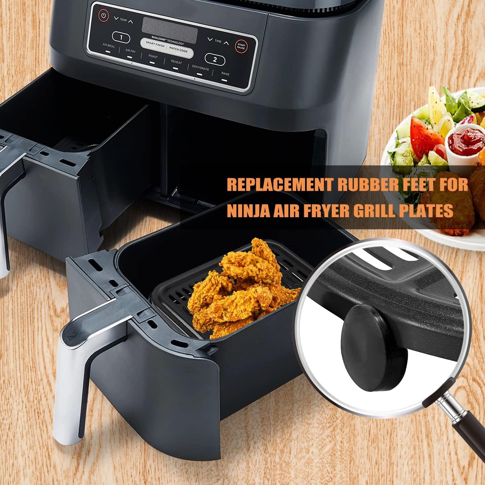 GWBSXM Air Fryer Replacement Parts for Ninja Foodi Airy Fryer, 8 PCS Food Grade Air Fryer Rubber Bumpers Feet Tabs Tips Accessories for Ninja Foodi DZ201 DZ071 DZ090 DZ100 DZ401 DZ550 DualZone Air Fryer