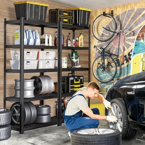 IEHFDCA IEHFDCA Garage Shelving,Heavy Duty Storage Shelves,19.7" W-59 W Heavy Duty Garage Shelving Unit, Industrial Rack,Used for Storing Items in Warehouses, garages, etc.