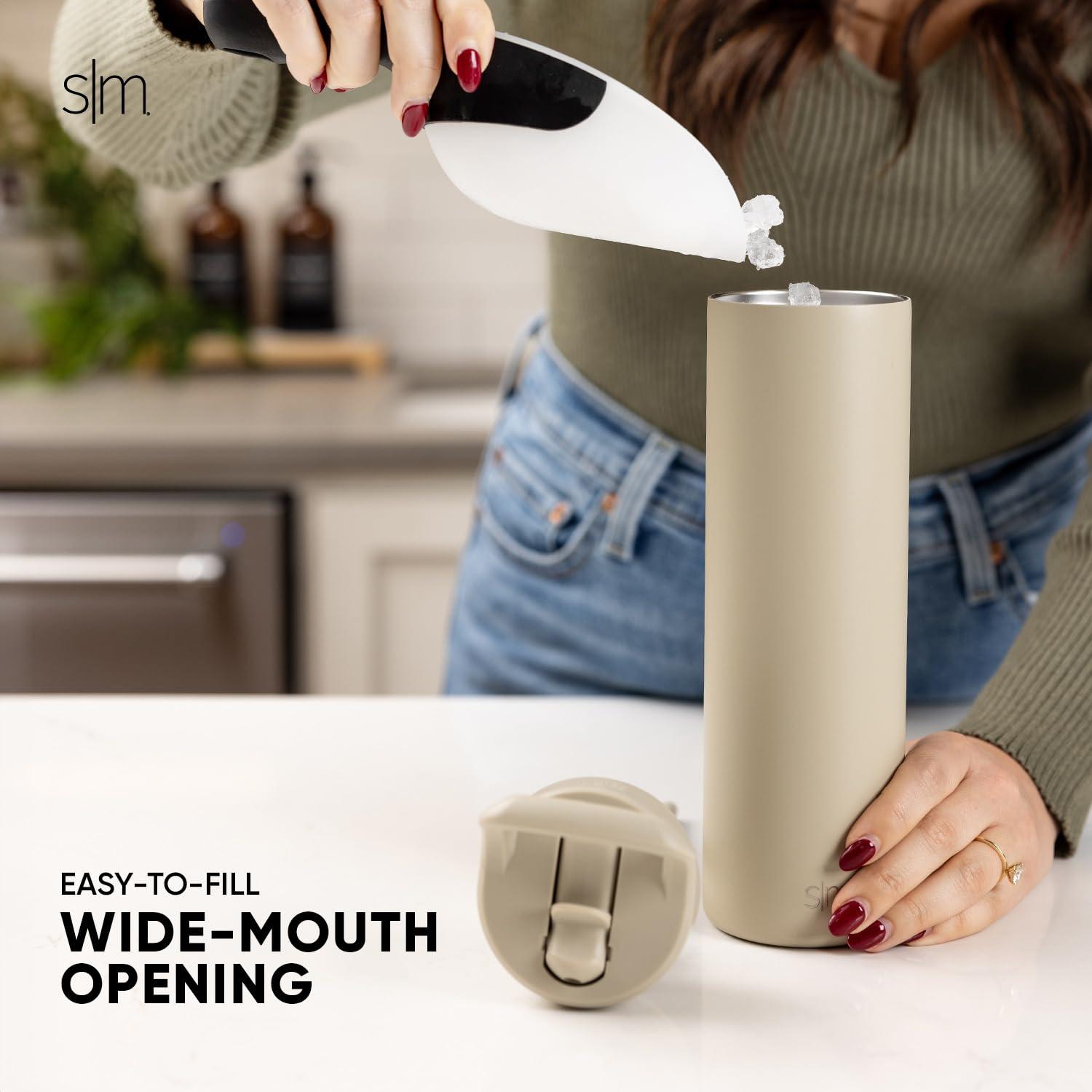 Simple Modern Simple Modern Water Bottle with Straw lid | Insulated Stainless Steel Thermos | Reusable Travel Water Bottles for Gym & Sports | Leak Proof & BPA Free | Mesa Collection | 24oz, Graphite