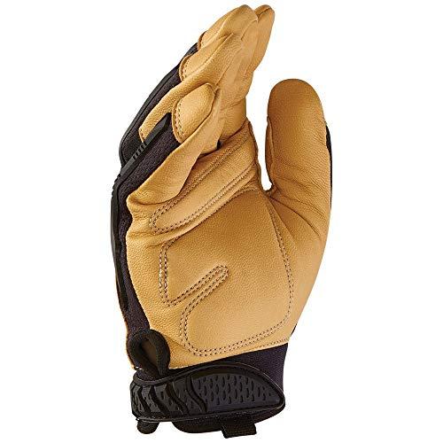 Klein Tools Klein Tools 60188 Work Gloves, Professional Grade Leather Gloves with Knuckle and Finger Protection, Thumb Reinforcement, Mesh Back, Large