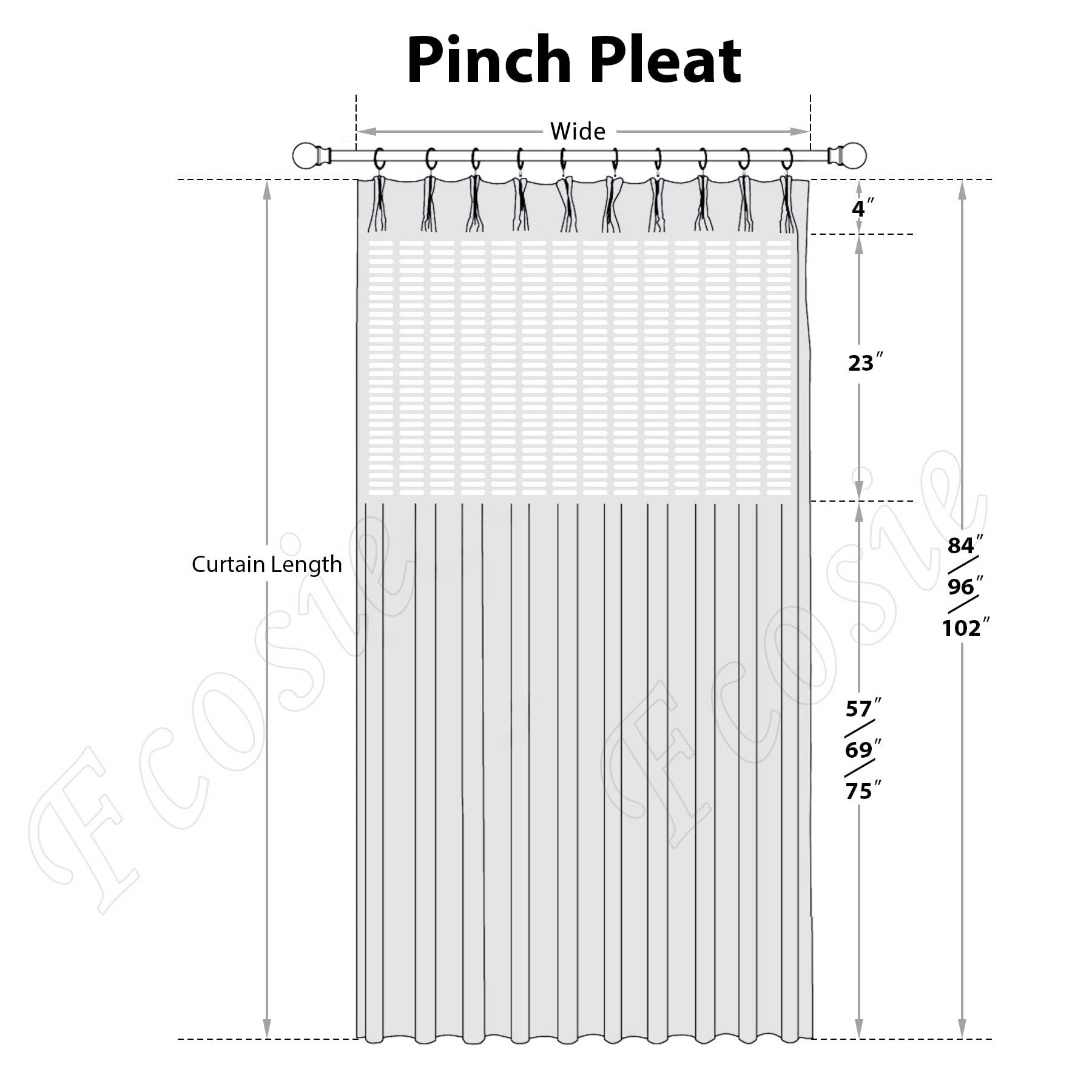 Fcosie Fcosie Room Divider Privacy Cubicle Curtain Hospital Curtain Pinch Pleated Top for Hospital Medical Clinic Basement Space Divider Curtains - Hooks Included - 1 Panel - 10ft Wide x 7ft Long - Orange