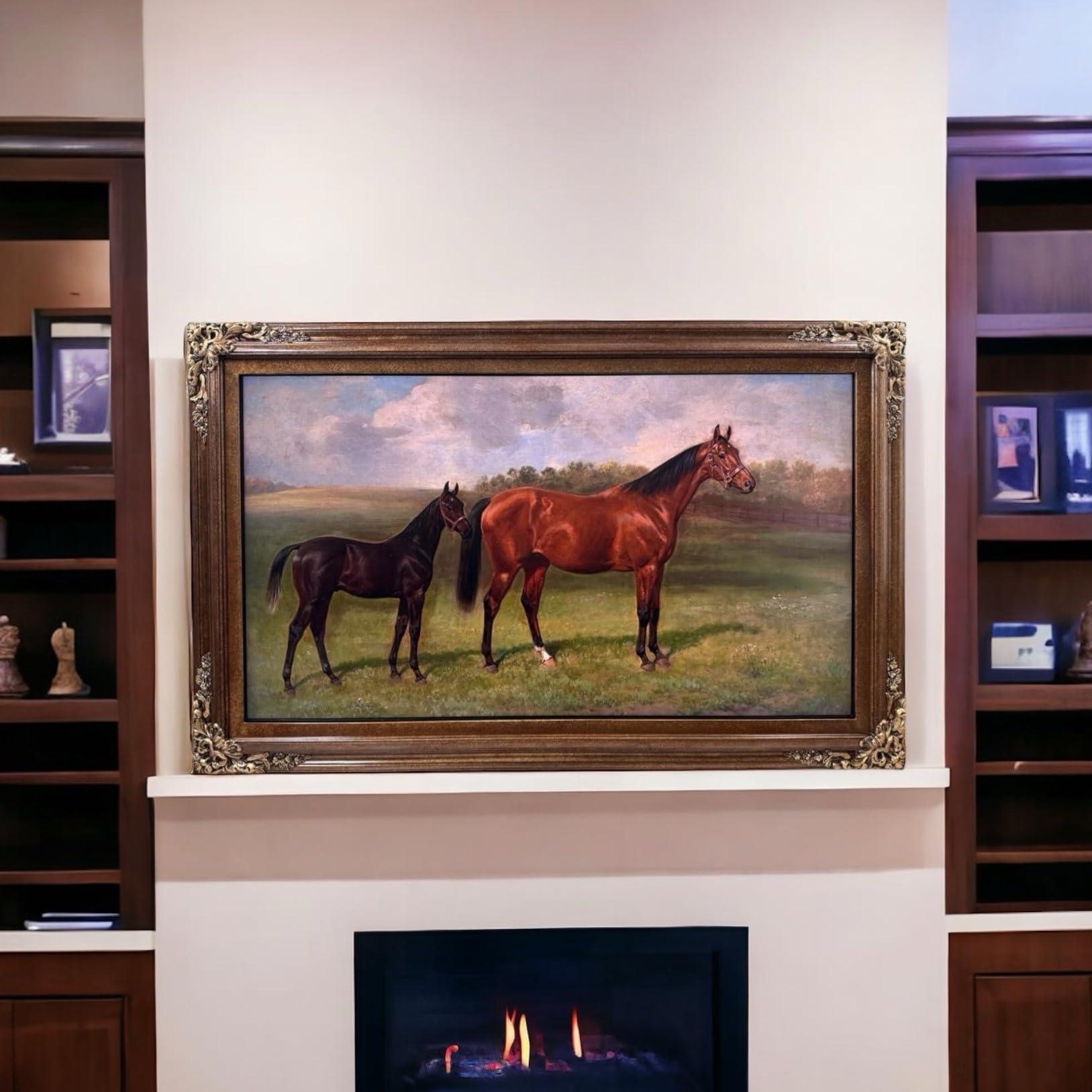 Laredo Frame Factory TV frame for Samsung The Frame TV, fits 32, 43, and 50 inch TVS. Bronze Finish (not for use with other models) (50 INCH THE FRAME TV) Handmade wood ornate TV Frame