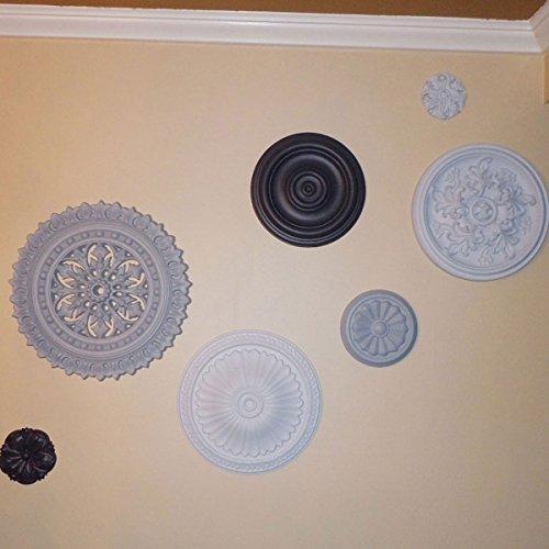 Ekena Millwork Ekena Millwork CM14KTBBS Katheryn Ceiling Medallion, 14 1/2\"OD x 2 3/4\"P (Fits Canopies up to 2 1/8\"), Hand-Painted Bronze Blue Patina