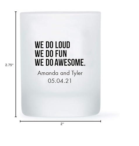 WEDDINGSTAR WEDDINGSTAR Personalized 3oz Frosted Shot Glass Customizable Full Color Print - 48 pack