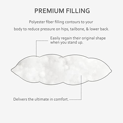 ELFJOY ELFJOY Rocking Chair CushionS Rocking Chair Pads for Wooden Rocking Chair Cushion for Rocking Chair Premium Tufted Back and Seat Cushion 2 piece Set (Red)