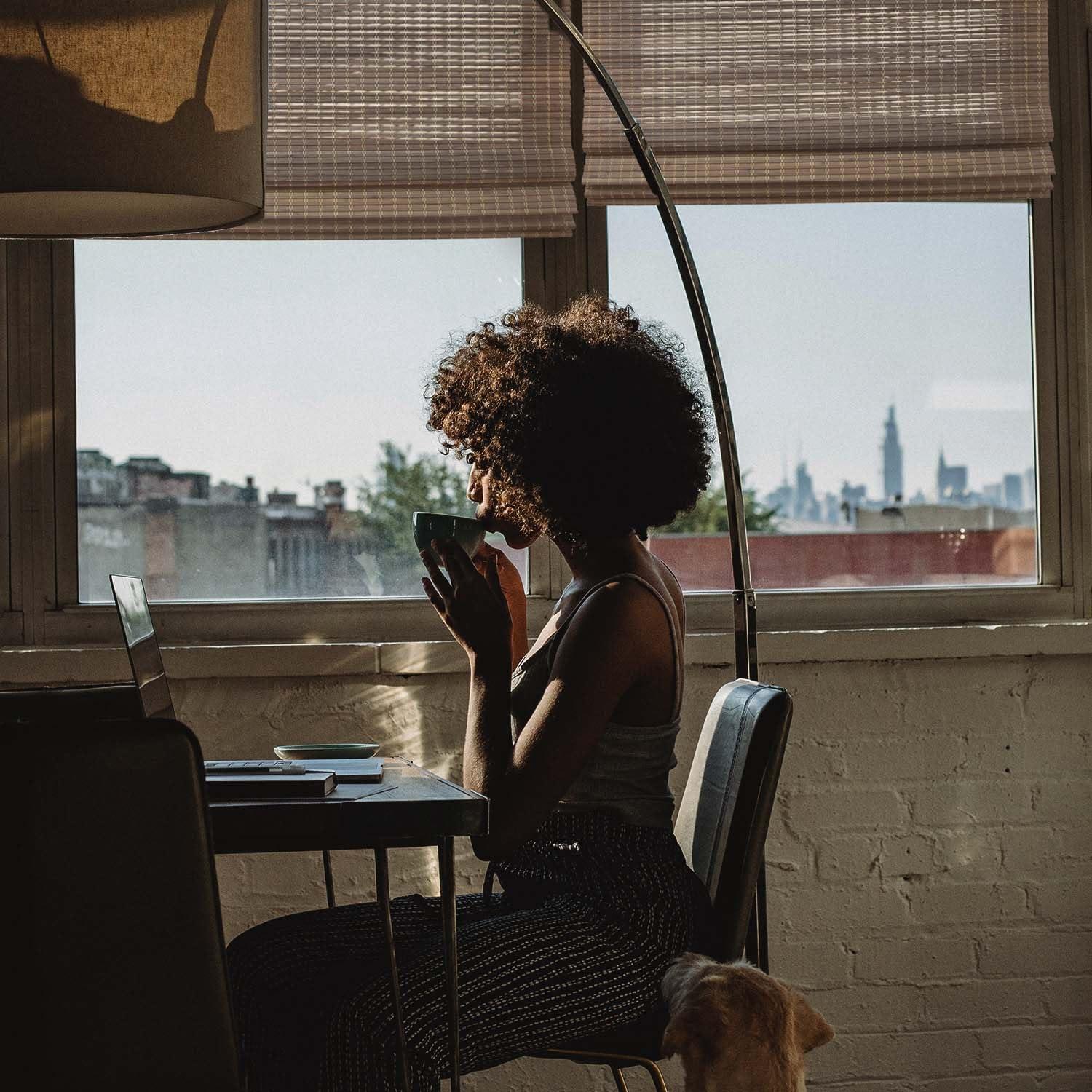 Mood MOOD Custom Bamboo Shades | Rustic | Cordless Bamboo Roman Shades for Windows and Doors (Natural Woven) | Rustic Oak (Great Privacy) | 63.5" W X 48" H