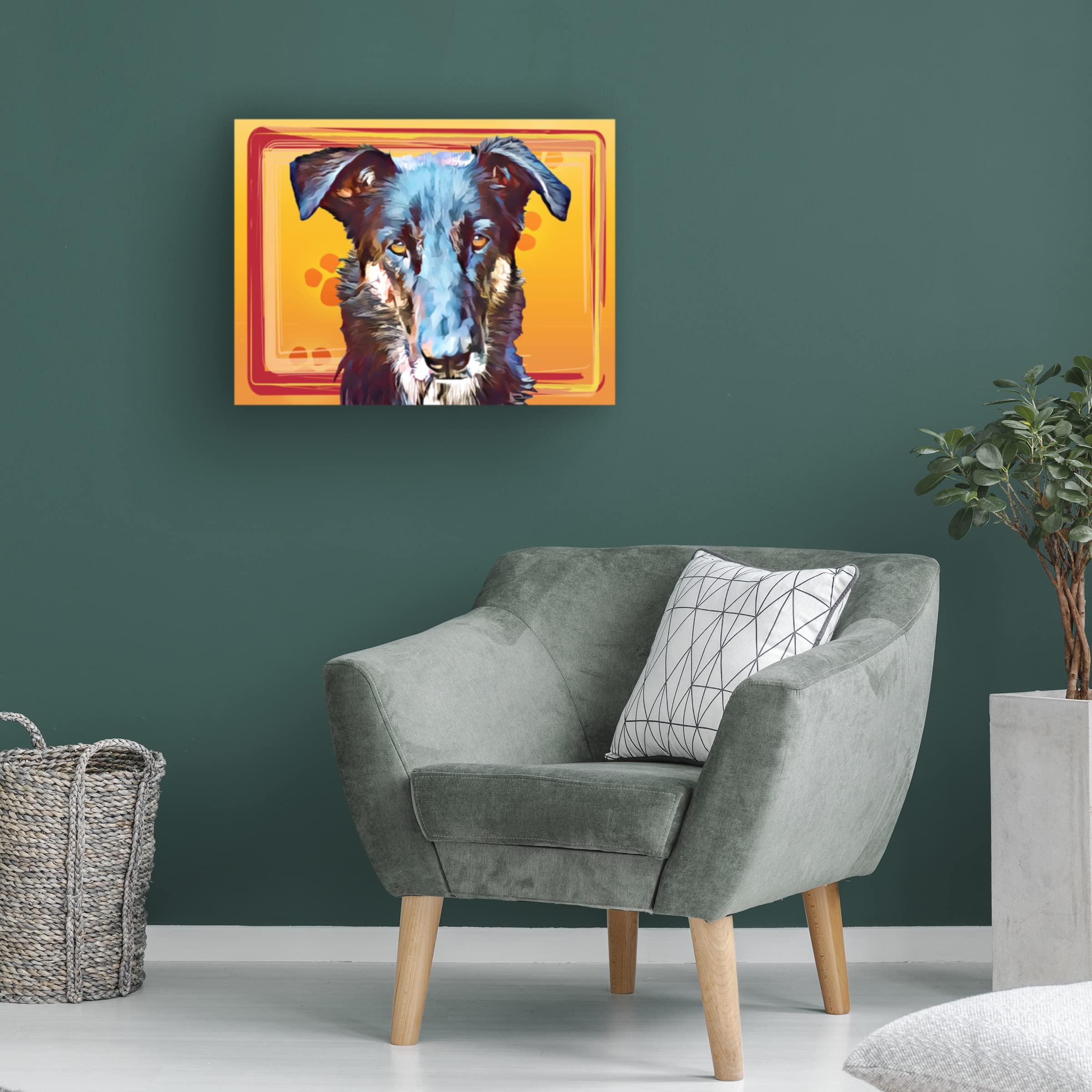 Trademark Fine Art Trademark Fine Art 'Pop Dog I' Canvas Art by Kim Curinga 24x32