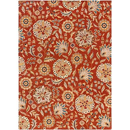 Surya Surya Athena ATH-5126 Hand Tufted Wool Square Floral and Paisley Area Rug, 9-Feet 9-Inch
