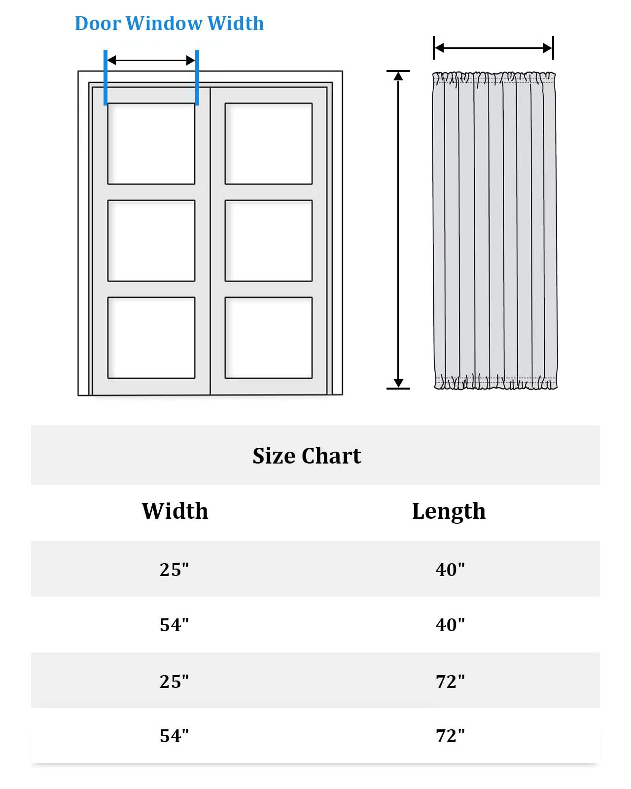 ZOE GARDEN ZOE GARDEN Farmhouse Gnomes Blackout Door Curtains for French, Glass,Front, Back, Patio Door, Thermal Insulated Rod Pocket Window Curtain Drapes with Tiebacks, Christmas Pine Tree 25"x72"