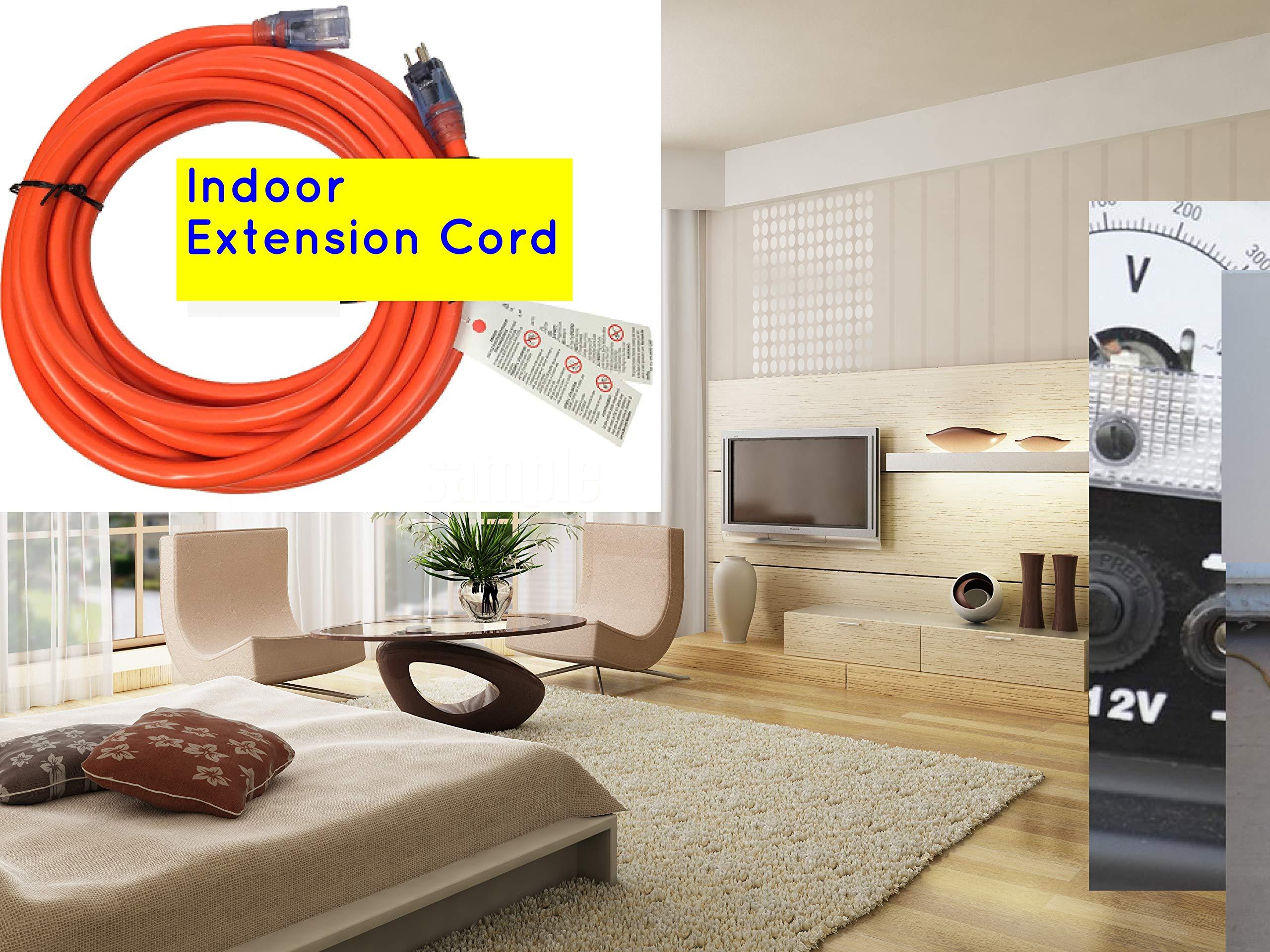 pizety pizety Extension Cord 100 ft 10 Gauge Heavy Duty Indoor Outdoor Outlet Power Extension Cord 10/3 plug 100 ft 125 volt 1875 watt 15 amp UL Listed 100 feet 10 gauge extension cord with Lighted Ends