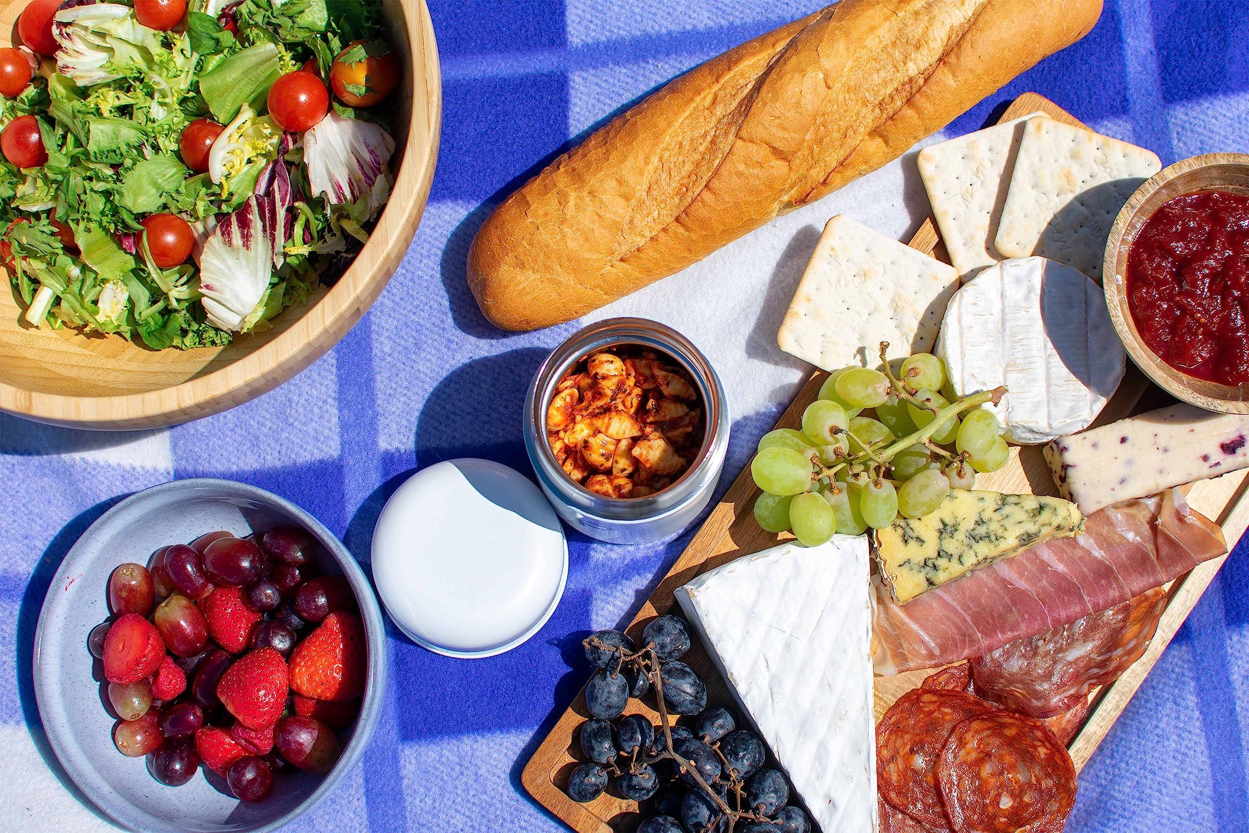 DRINKPOD DrinkPod HCP-400W Pioneer Stainless Steel Vacuum Insulated Leak-Proof Foodpod Capsule Flask 6 Hours Hot 24 Hours Cold, White, 400 ml