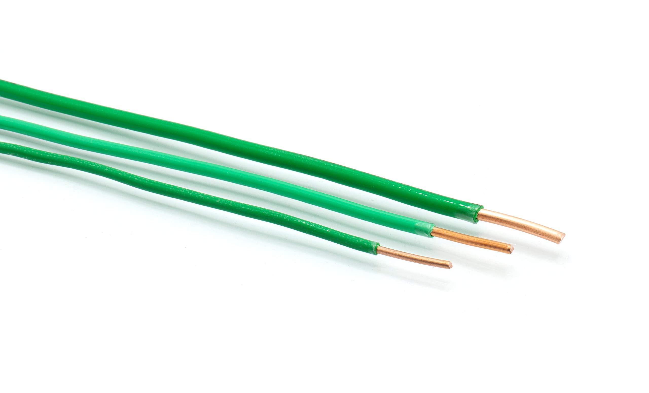 THE CIMPLE CO THE CIMPLE CO 10 Foot - 10 AWG Solid Copper Wire - 10 Gauge Green Ground Wire - 10 AWG THHN Wire - 10 FT Insulated Grounding Wire - THHN/THWN Solid Wire - Industrial Wire - 10 Feet (3 Meters), Green