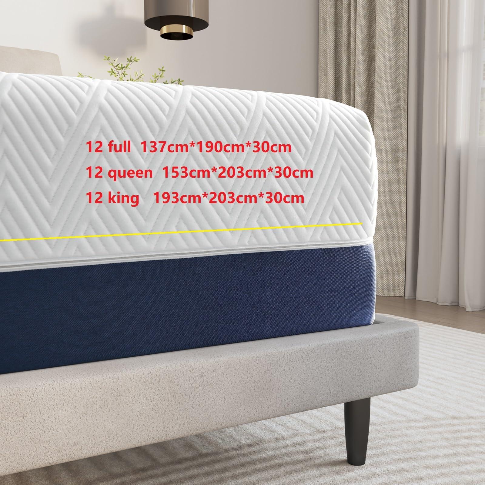 Twolike Twolike 14 inch Queen Size Memory Foam Mattress in a BoxMedium