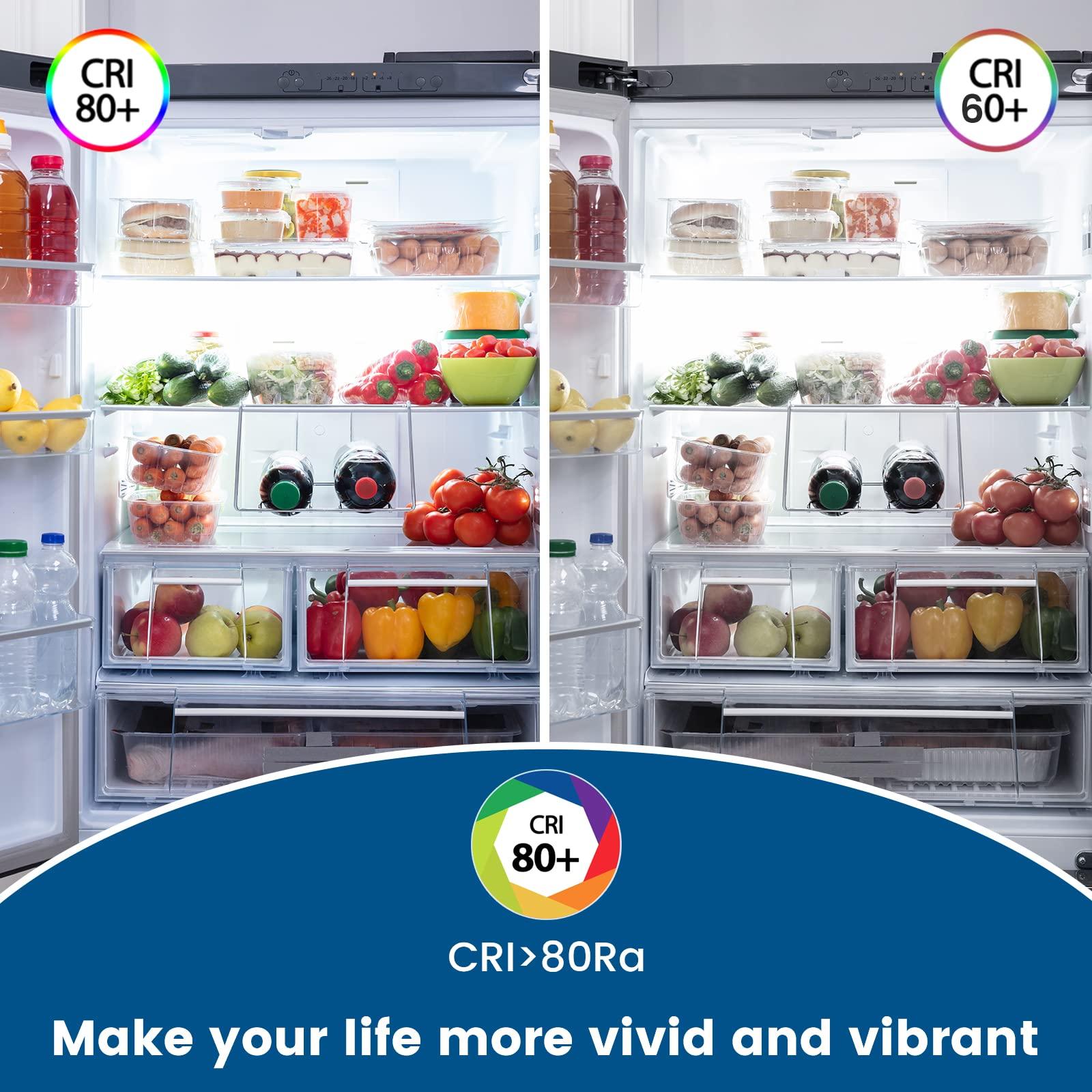 Luxvista Luxvista Dimmable T6.5 E17 LED Appliance Bulb - 4W LED T6.5 Exit Sign Clear Light Intermediate Base for Refrigerator Freezer Daylight 6000K (2-Pack)