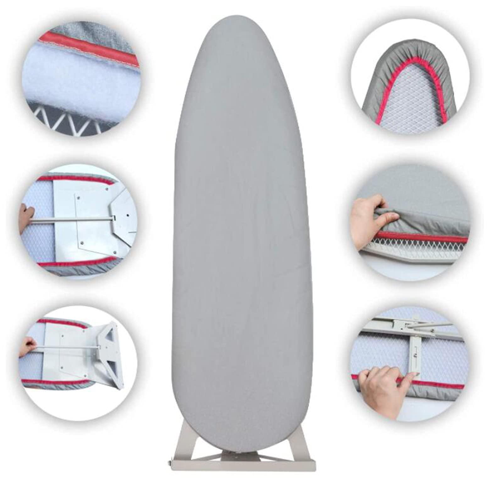 ZHOUHONG ZHOUHONG Ironing Board Wall Mounted Ironing Board,Wall Fixing Plate Drop Down with Heat Resistant Cover, Lifting Concealed Ironing Board,Foldable Ironing Boards for Hous Ant(Size:Wall Mounted)