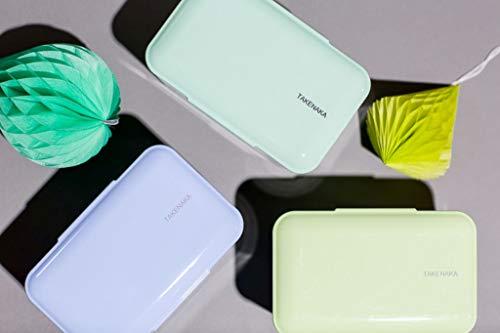 TAKENAKA TAKENAKA Bento Bite Dual from, Eco-Friendly and Sustainable Japanese Style Bento Lunch Box (Pistachio Green)