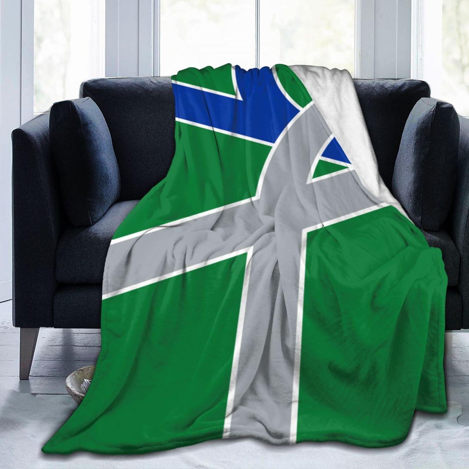 SIYTUAU Flag of Albany, Oregon Throw Blanket for Couch 40\"x30\" Cozy Soft Sofa Chair Bed Throw Blankets Flannel Blanket