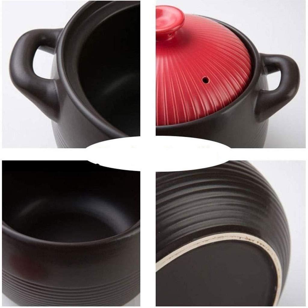 GFFFFFFJJJJJJJJJJJ Ceramics Casserole Casserole Bowl with Lid Country Style Soup Stew Glazed Clay Pot Crocks High Heat Resistant Soup Large Capacity Soup Pot