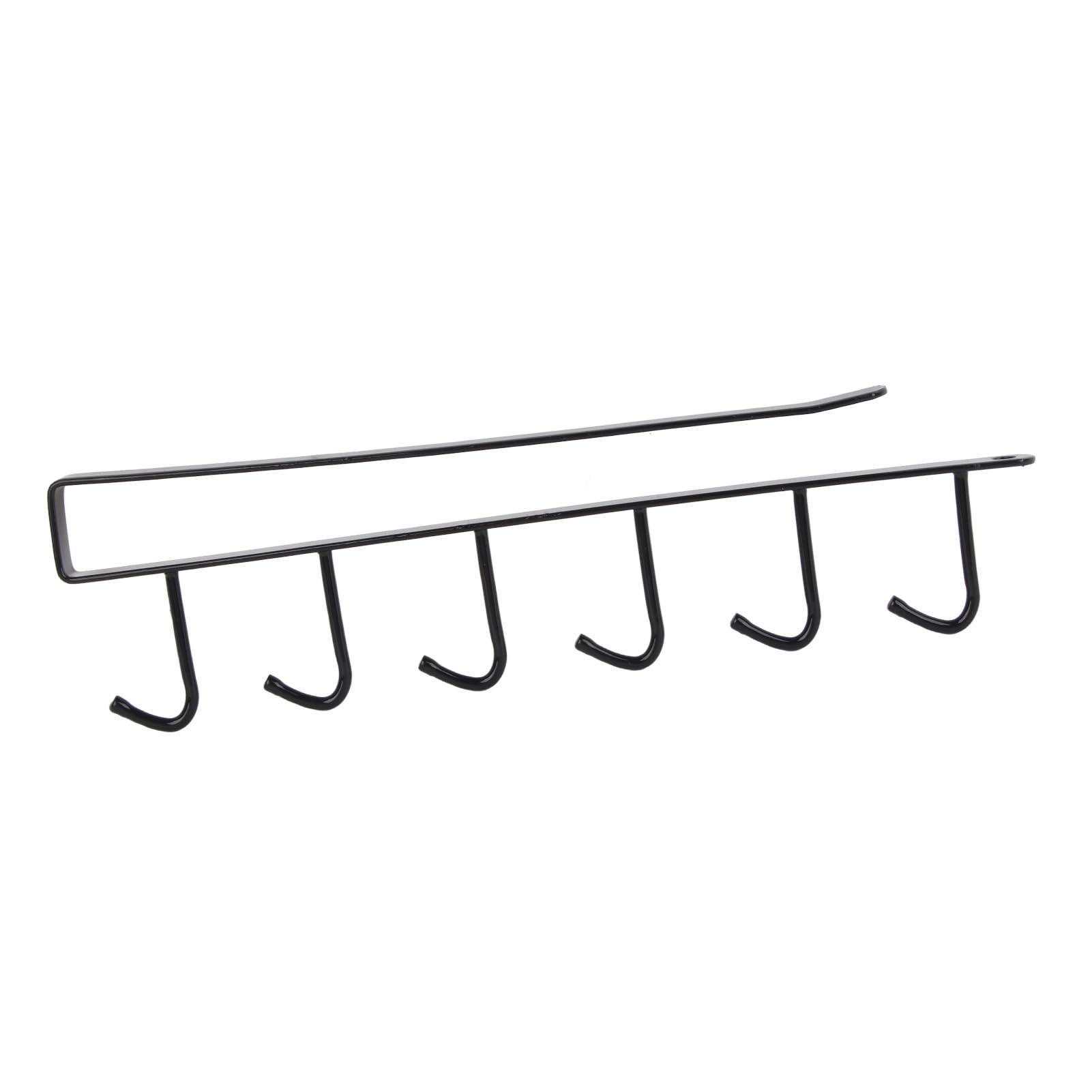 Jwthee Cup Holder Hanger Under Cabinet, Mug Hooks Under Cabinet Mug Hangers Under Shelf Mug Holder Under Cabinet Cup Hooks for Hanging Under Shelf Hooks Coffee Cup Holder Mug Organizer for Kitchen Cabinets