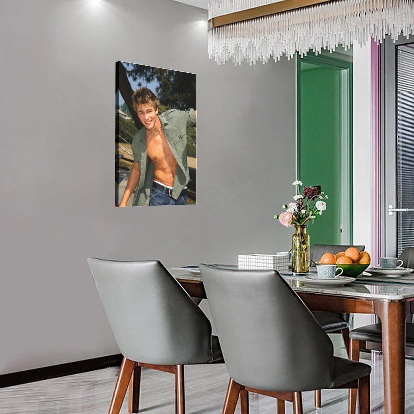 TOYOCC TOYOCC Chad Michael Murray Actor Handsome Portrait Aesthetic Poster (4) Canvas Poster Bedroom Decor Office Room Decor Gift Frame-style 16x24inch(40x60cm)