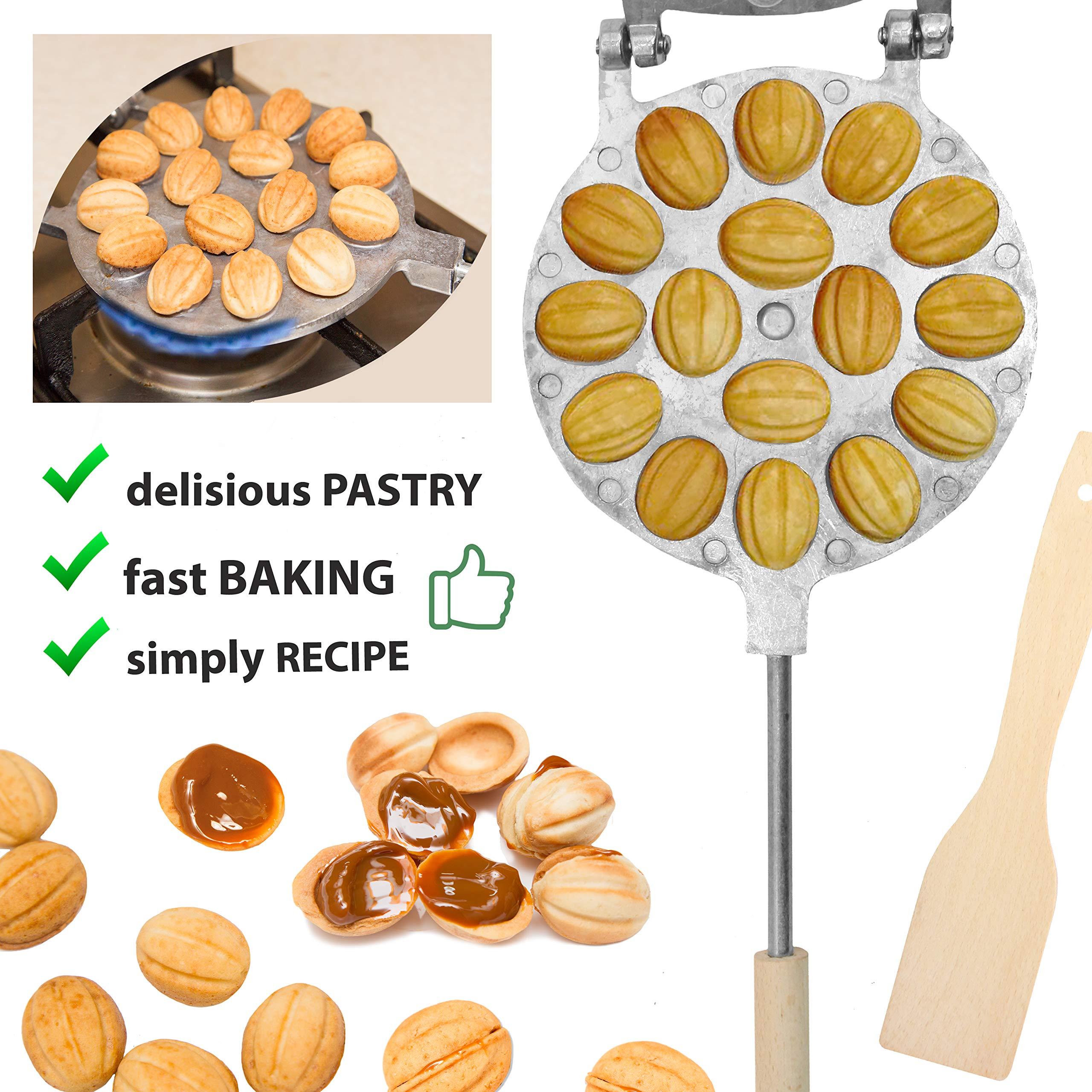 PetriStor Walnut Cookie Mold Maker 16 - Walnut Cookie Maker - Oreshki Mold Maker - - Oreshki Maker - Oreshki Cookie mold - Walnut Cookie Form - Oreshnitsa Maker - Walnut Cookie Molds - Walnut Maker