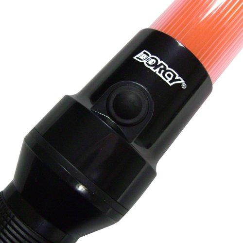 Dorcy Dorcy 20-Lumen 12-Inch LED Signal Wand Flashlight with Wrist Strap Lanyard, Orange (41-1061)