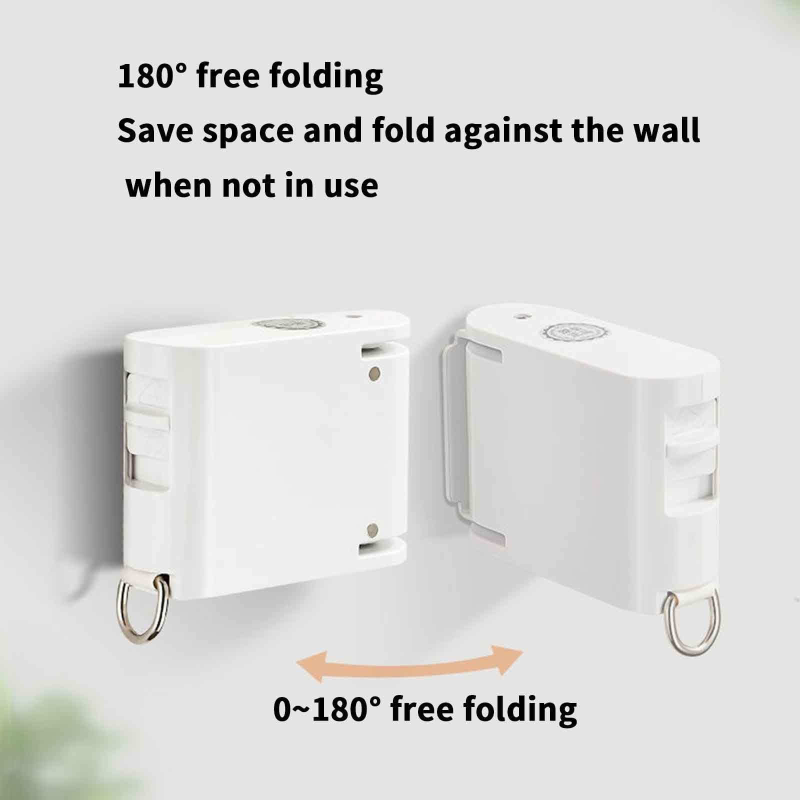 JUSHZ Retractable Washing Line Rope Clotheslines Clothesline Clothes Line for Outdoors Clothes Lines for Outside Rotary Heavy Duty Adjustable Windproof Anti-Slip Drying Quilt Indoor (4.2m,Black)