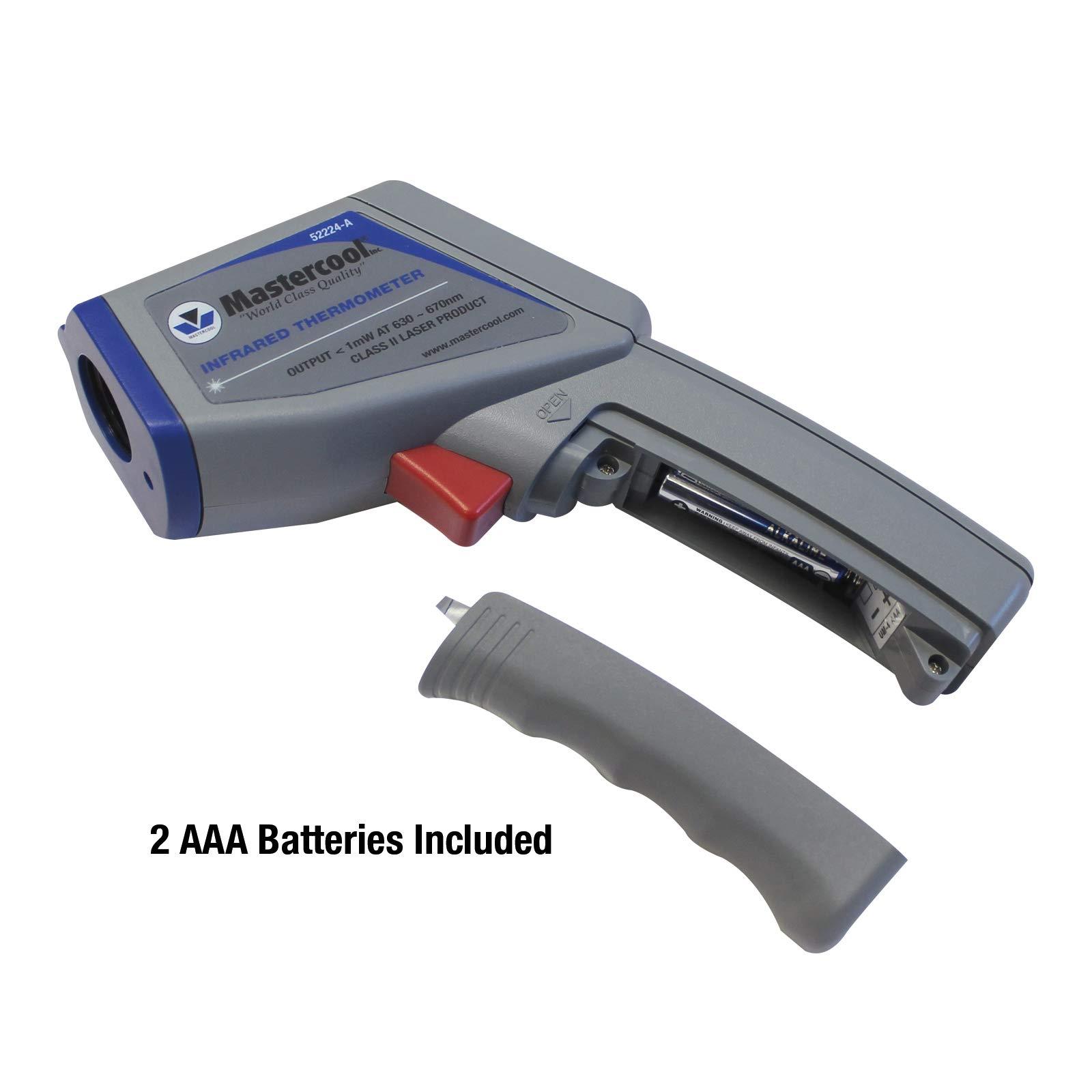 MASTERCOOL Mastercool Infrared Thermometer with Circular Laser, 12:1 Ratio, 52224-A-SP, Gray