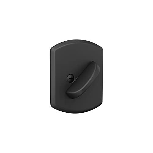 SCHLAGE Schlage B60 N GRW 622 Deadbolt with Greenwich Trim Keyed 1 Side, Highest Residential Security, Matte Black