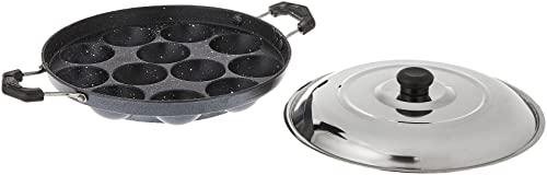 Vinod Vinod Appam Patra Paniyaral Non-Stick Paniyaram Paniyarakal/Aebleskiver Pan, 9.5" - 450g