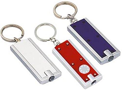 UUOUU Jackie Mini LED Flashlight Key Chain Thin LED Flashlight on Keychain (10Pcs)